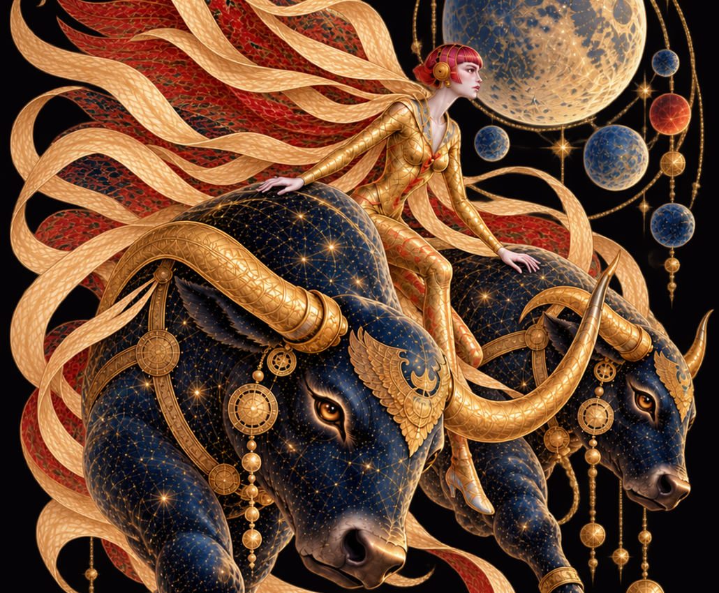 Shen Art von Nicky Sabeti – kosmische Himmelsstiere